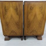 Pair of art deco bedside tables