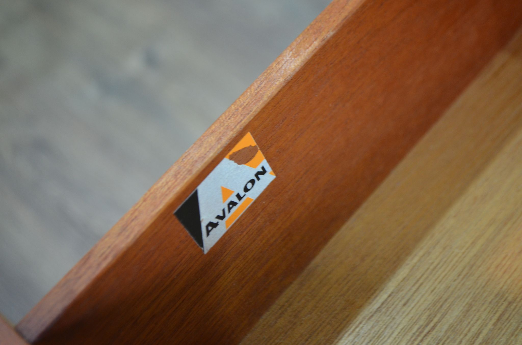 Table de toilette en teck 'Avalon' du milieu du siècle