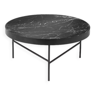 Ferm Living black marble coffee table