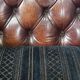 2x Chesterfield wingback armchair
