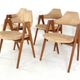 Set of 4 Kai Kristiansen for SVA Møbler model 42 / Compass Chairs