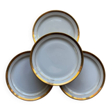 12 assiettes à dessert en porcelaine Saint-Amand