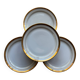 12 Saint-Amand porcelain dessert plates
