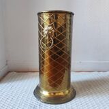 Vintage brass umbrella stand