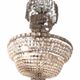 List in crystal and bronze of the 20s, balloon crystal chandelier