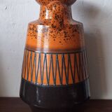 Large vintage Brutalist ceramic floor vase, 1970s