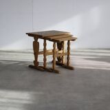 vintage nesting tables | side tables | side tables | oak