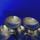Set of 6 vintage stainless steel ice cream cups