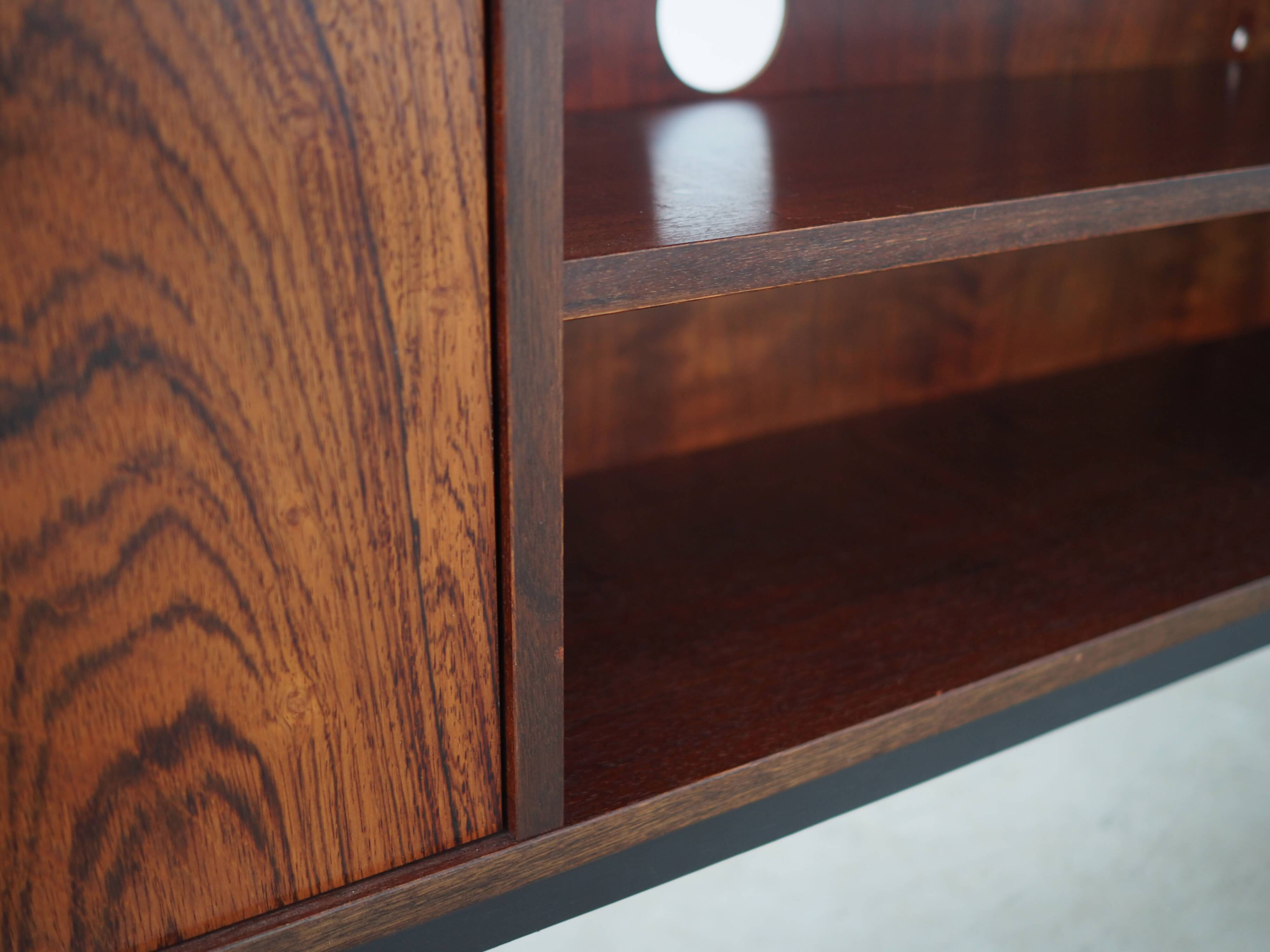 Rosewood bookcase, Danish design, 1970s, production: Farsø Møbelfabrik