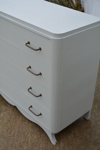 Painted art deco dresser