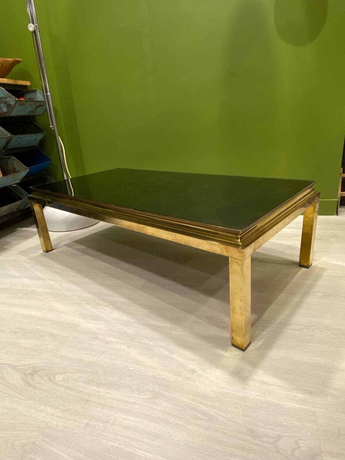 1970s eglomised glass coffee table