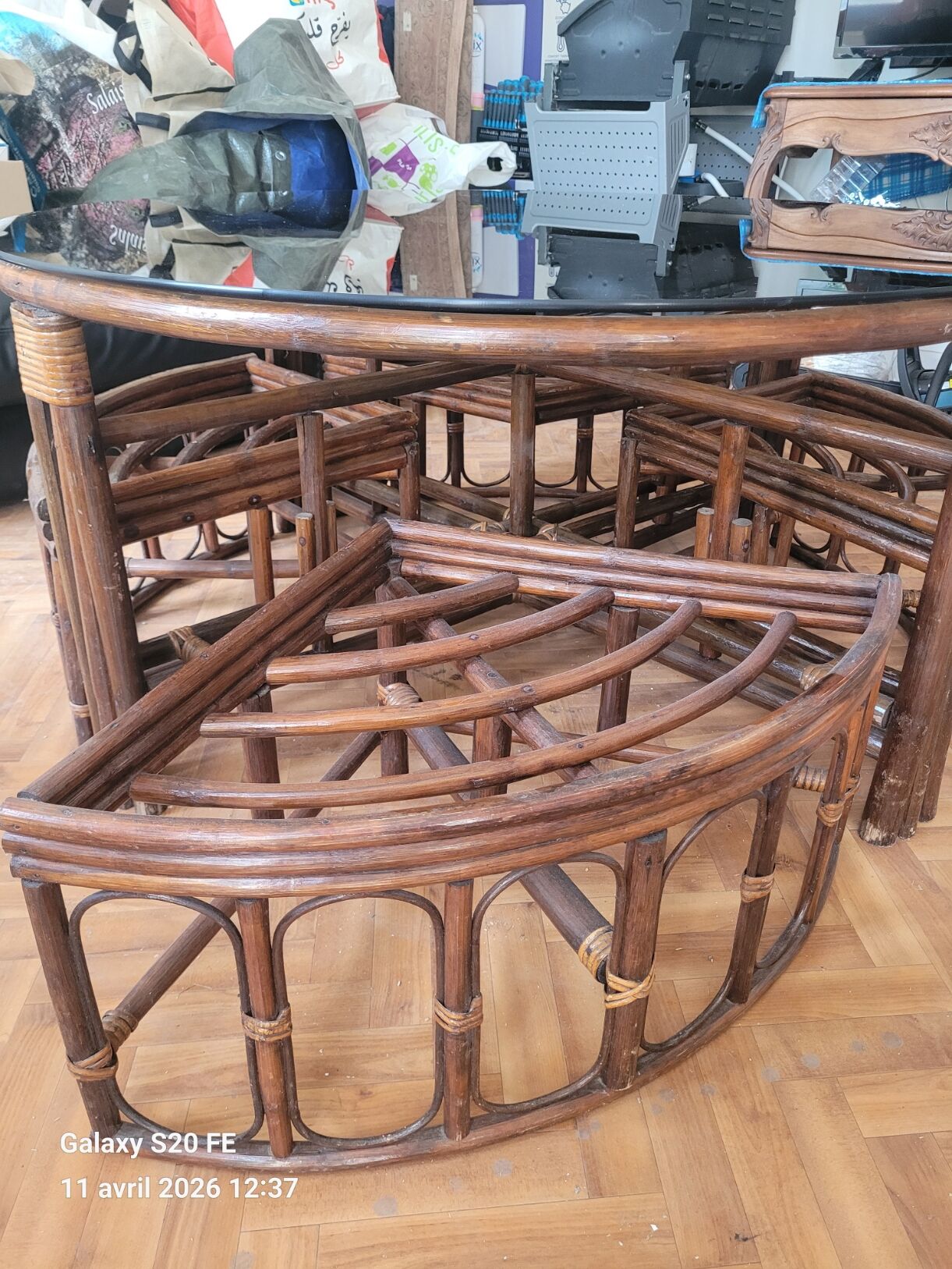 bamboo table