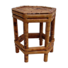 Hexagonal bamboo table