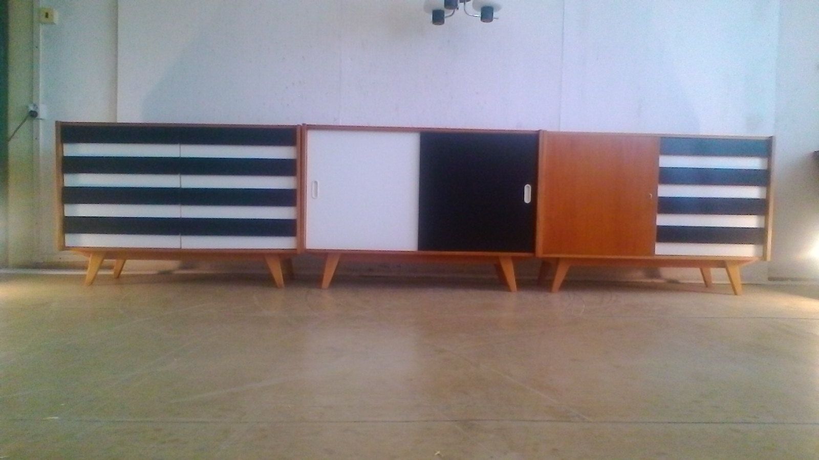 Drawers black and white Czech Republic 1960 s