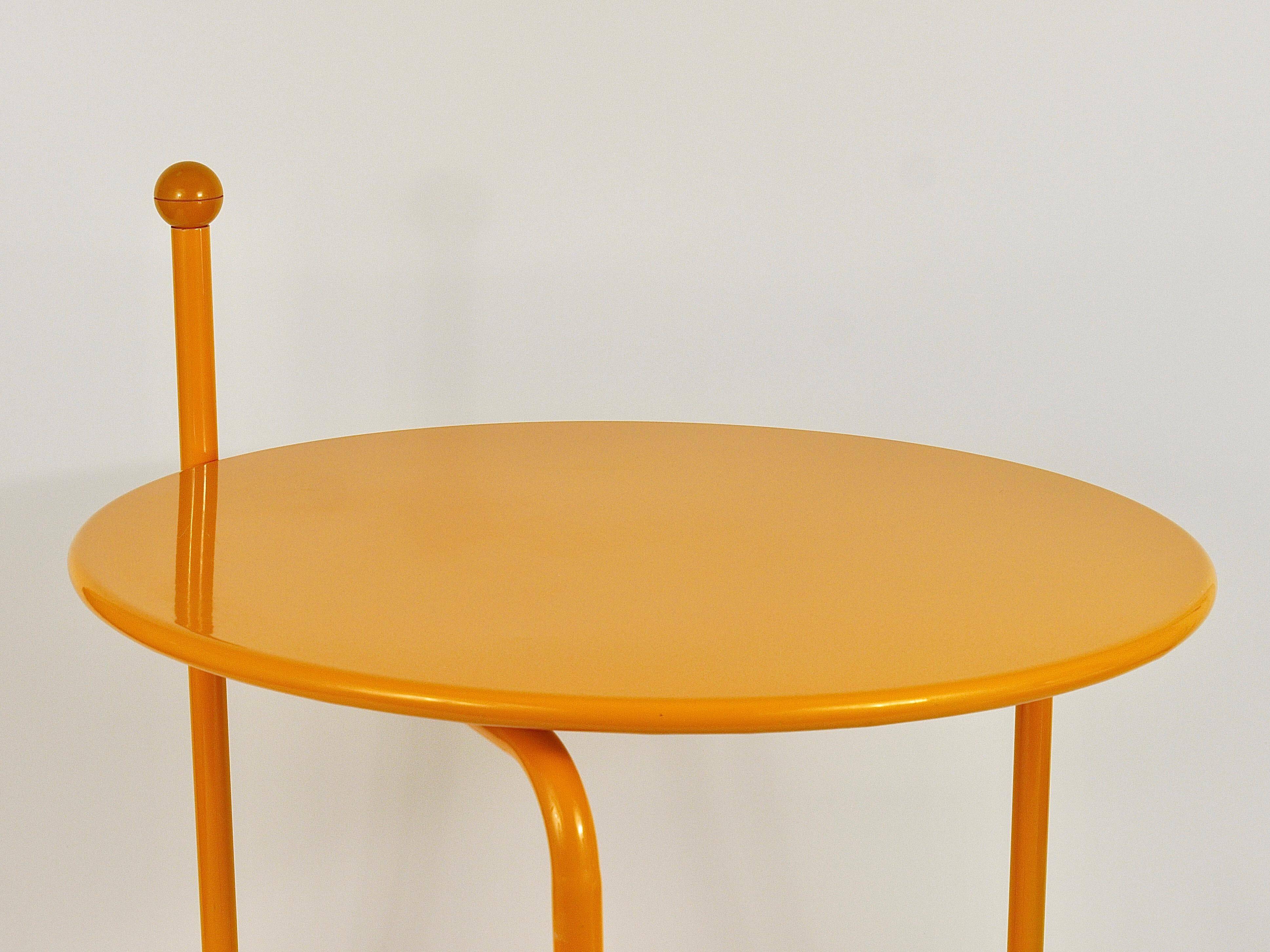 Post-modern side or coffee table by Tord Bjorklund, Memphis style, Sweden, 1980s.