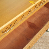 Vintage rattan bookcase