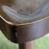 Tripod stool vintage brutalist design