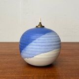 Mid-century studio pottery oil lamp by Karsten Nielsen for KN Keramik, 1960s.