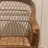 Vintage rattan armchair