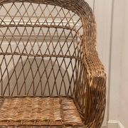 Grand Fauteuil en rotin vintage