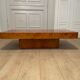 Elm magnifying glass coffee table, 1970s