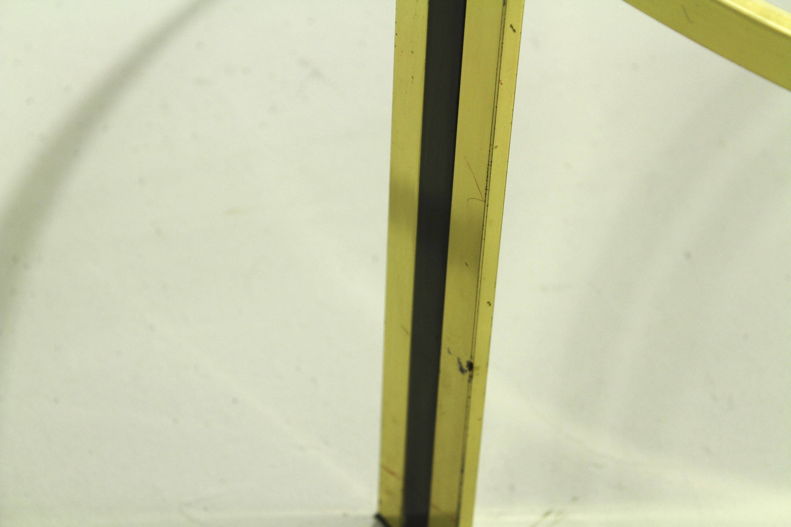 Vintage Round Brass Coffee Table, 1980s