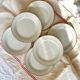 Set of 6 porcelain dessert plates