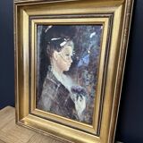 Vintage painting of a young woman.