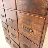 Meuble de métier ancien à 12 tiroirs, circa 1900