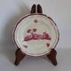 Gien "Pink Landscape" original service: 2 cake plates + 8 dessert plates