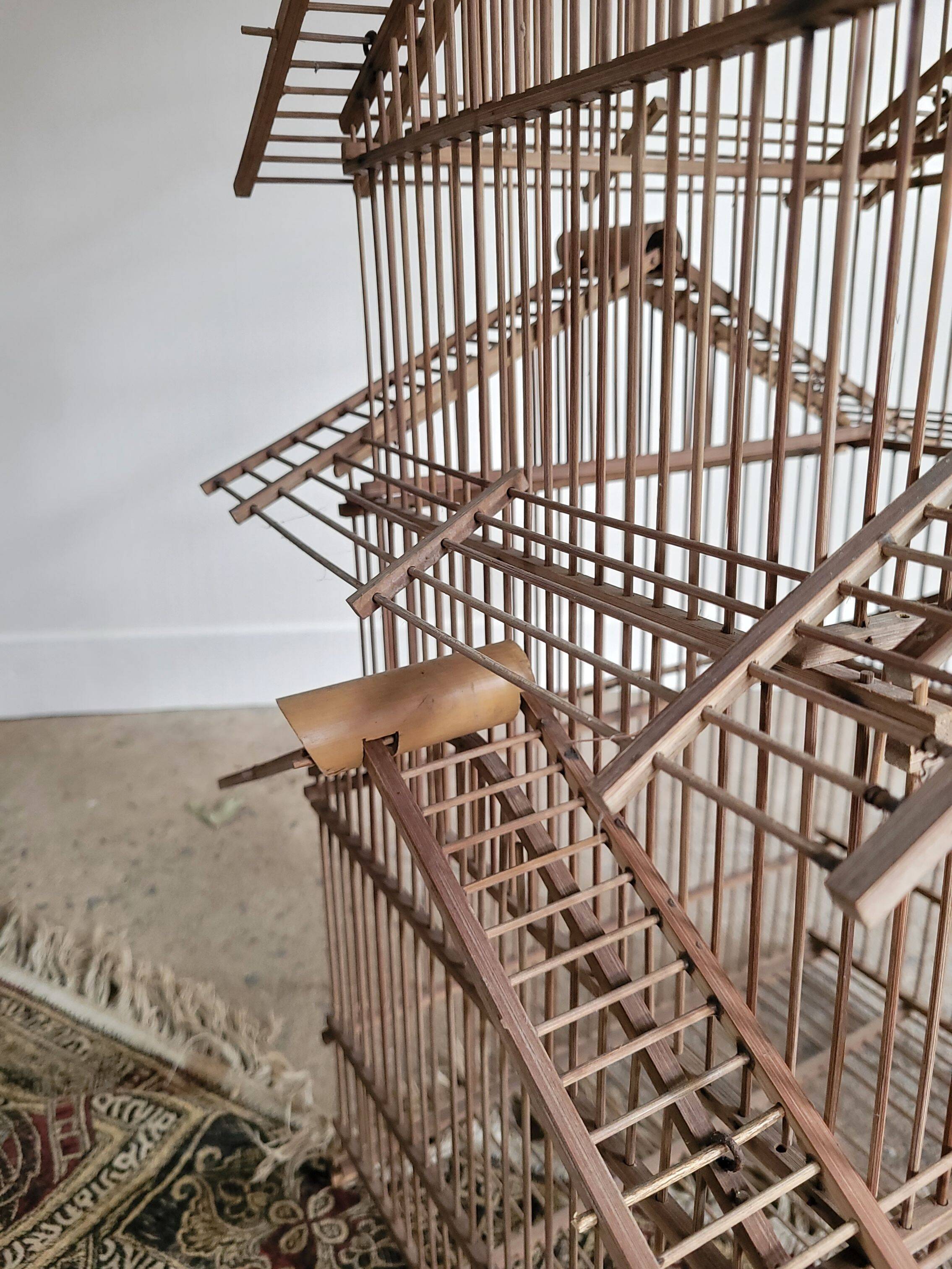 Cage à oiseaux ancienne