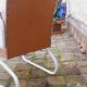 60s armchair with tubular legs, Ronéo style