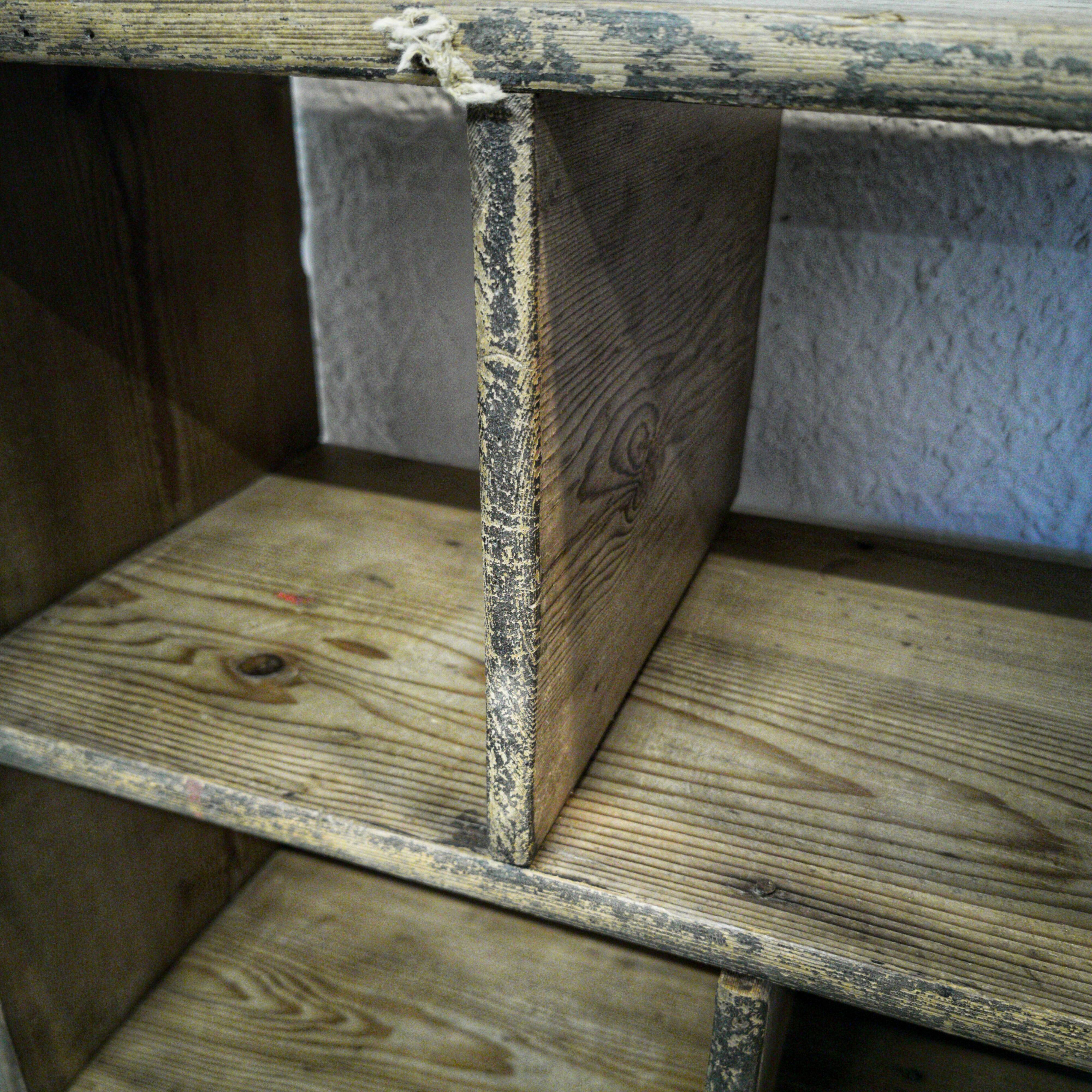 Large wooden workshop locker