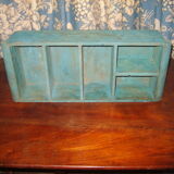 Box drawer blue wood