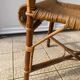 Fauteuil en osier vintage