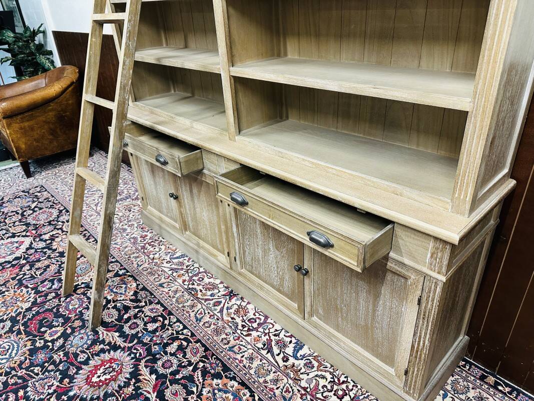 Country Pale Oak Look Bookcase