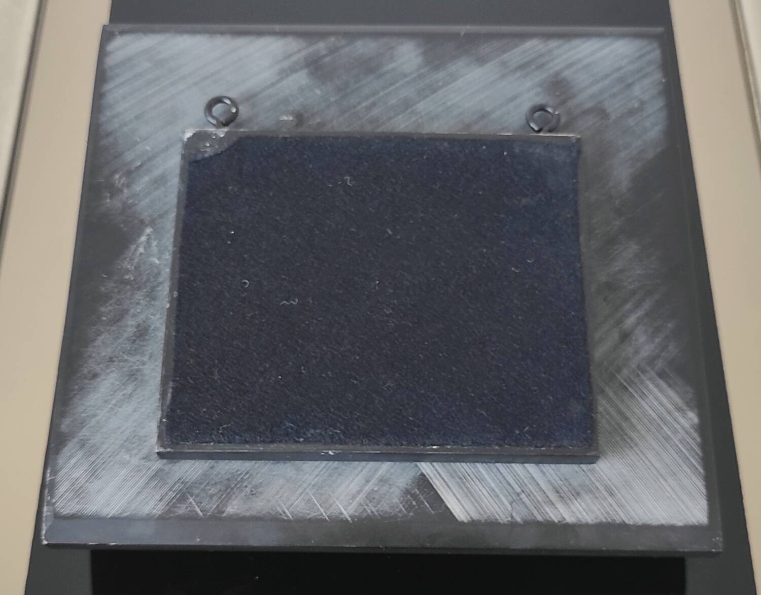 Black marble sculpture