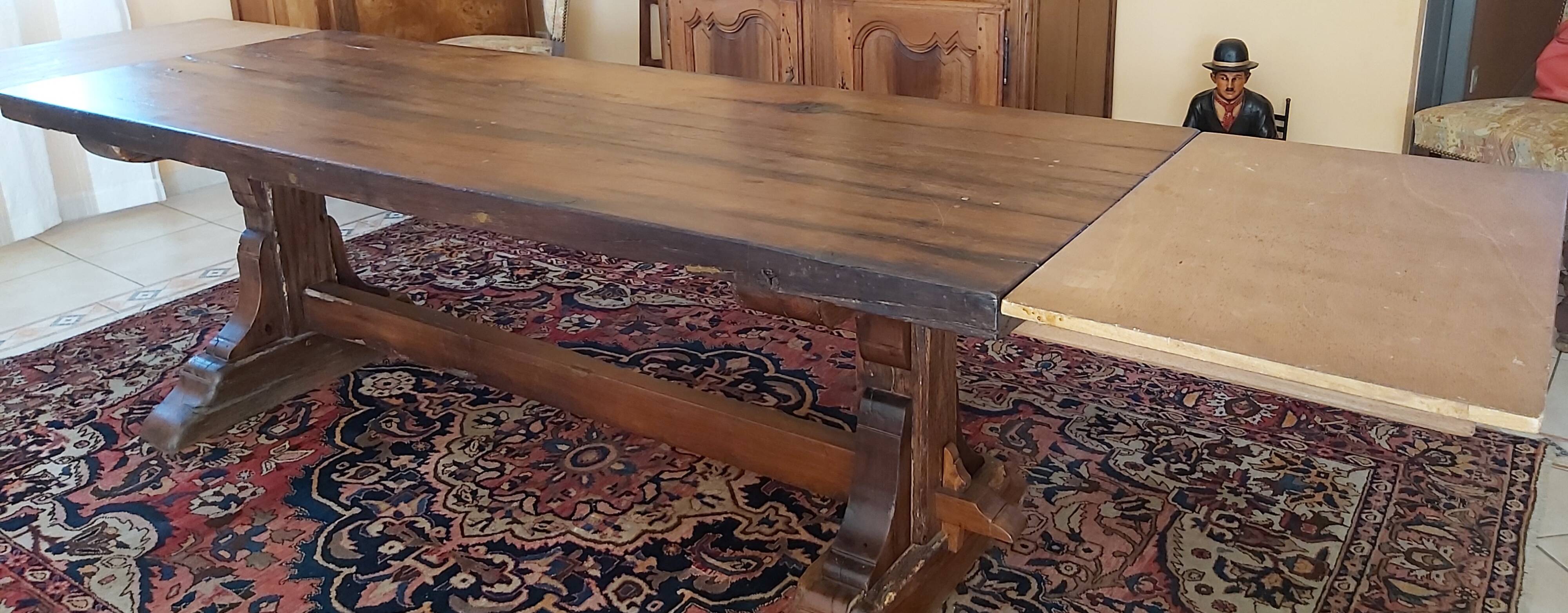 Monastery table with extensions