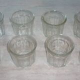 Pair of 2 old jam pots 500 ml