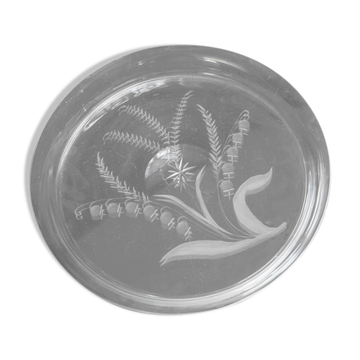 Etched glass top