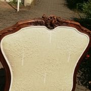 Rosewood fireplace screen and fabrics