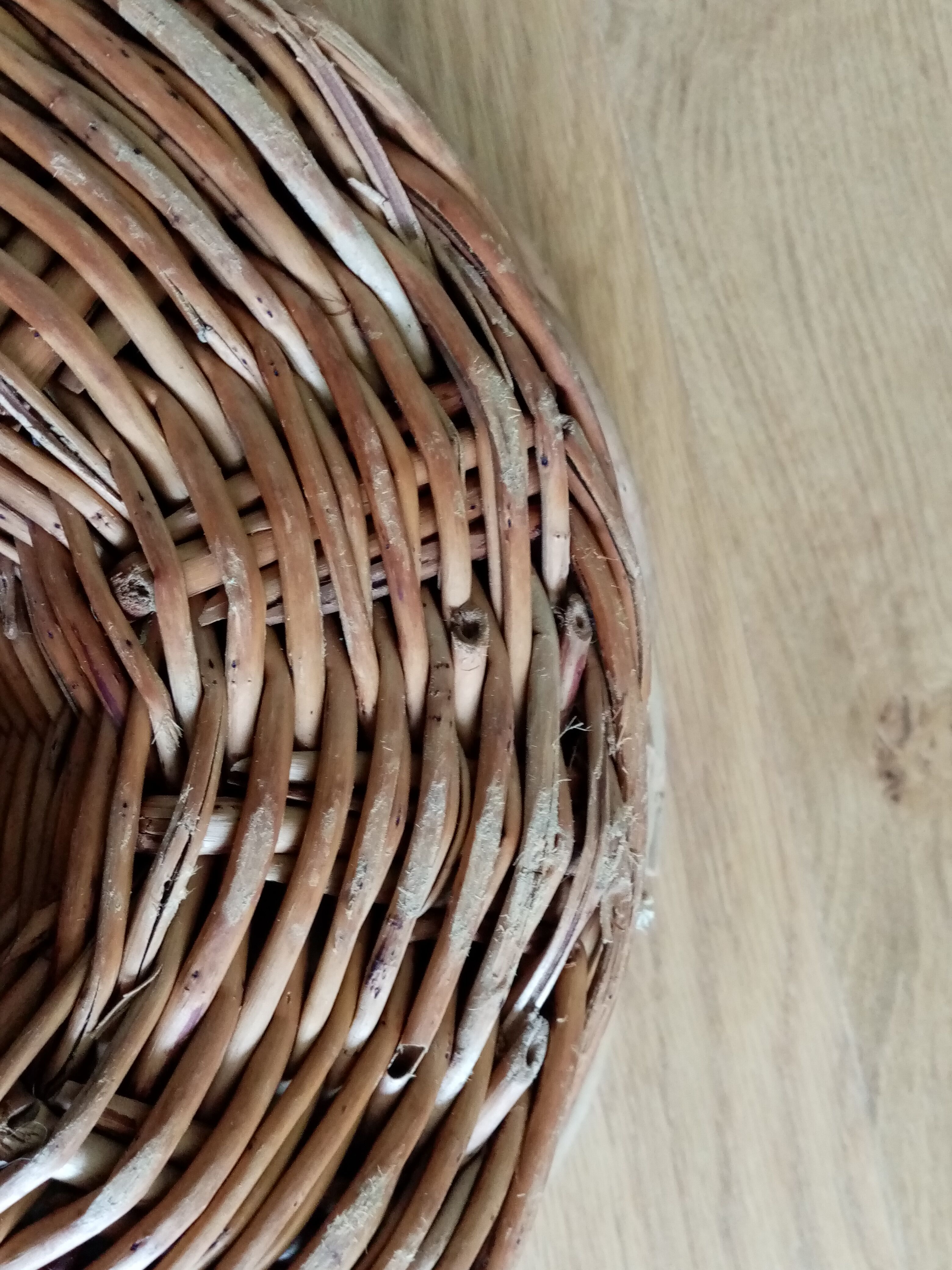 Panier rond plat décoration murale