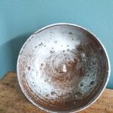 Handmade stoneware bowl and emptying tray
