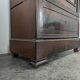 Louis Philippe period glass cabinet in flamed mahogany