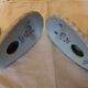 Set of 3 vintage Paris porcelain hooks