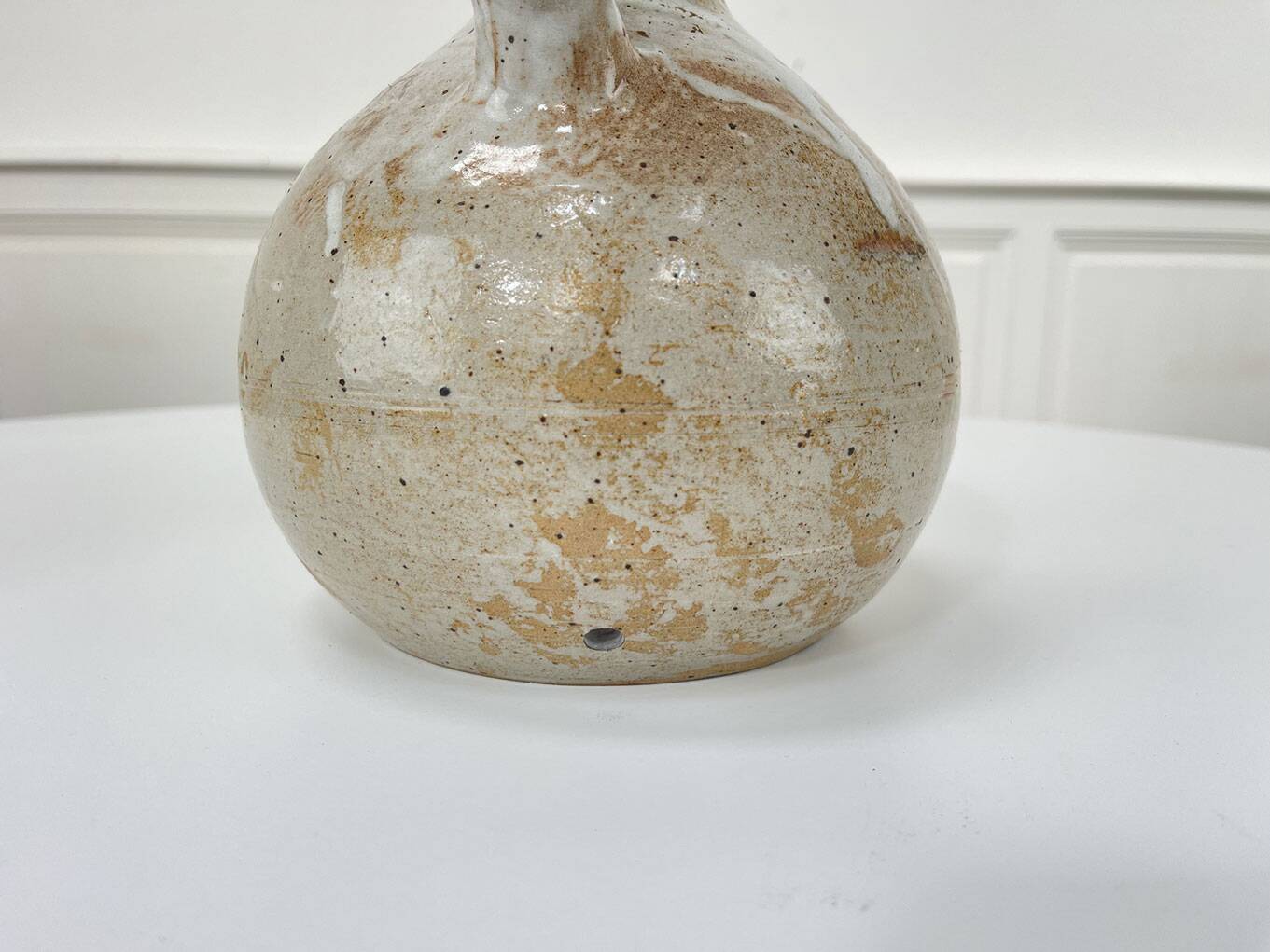 Vintage Eugène Lion stoneware vase
