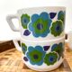 Vintage lotus arcopal coffee cups