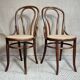 Pair of Fischel chairs n°18 1/2 early twentieth century