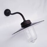 Antique enamelled courtyard lamp