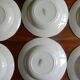 6 hollow plates Digoin Sarreguemines / Pattern Blue Roses